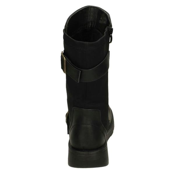 Spot On Ladies Spot On Buckle Detail Wide Fit Mid-Calf Boots F4452
