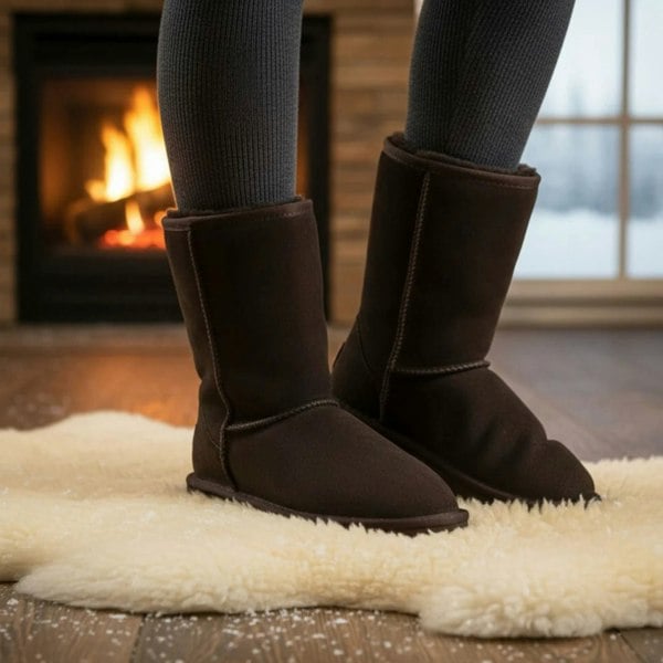Leather Company Dusk - Women's Sheepskin Suede Winter Boots