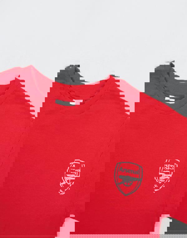 Arsenal Boys Red Logo Short Sleeve Long Leg Pyjama Set