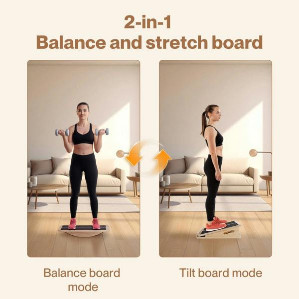 Centra Calf Stretch Board Balance Trainer Slant Board Incline Angle Adjustable