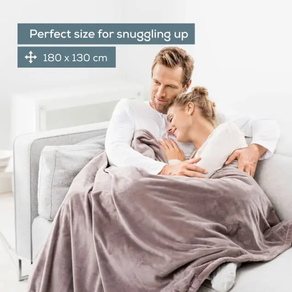 Beurer HD75T Cosy Heated Snuggie Throw Taupe