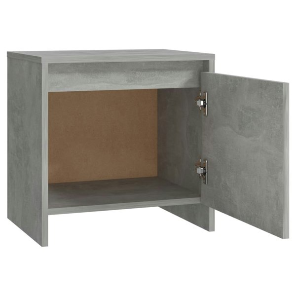 Berkfield Bedside Cabinet Concrete Grey 45x34x44.5 cm Engineered Wood