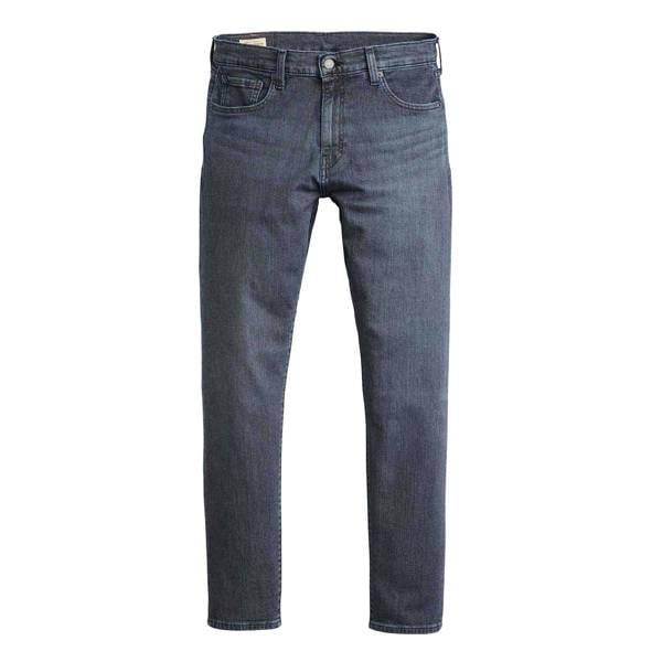 Levis Mens 512 Richmond Leather Patch Tapered Slim Jeans - Black Blue - 