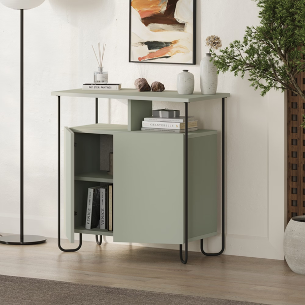 FW Style by invitation Modern 2 Door Sideboard Unit Metal Legs