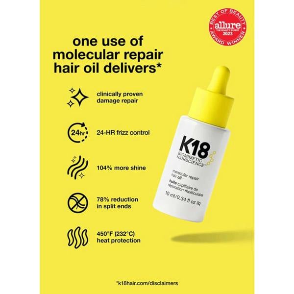 K18 Peptide Prep Detox Shampoo Mask Oil Set
