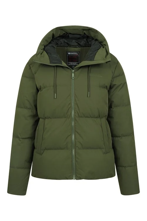 Mountain Warehouse Womens/Ladies Cosy Extreme Short Down Jacket - Khaki Green