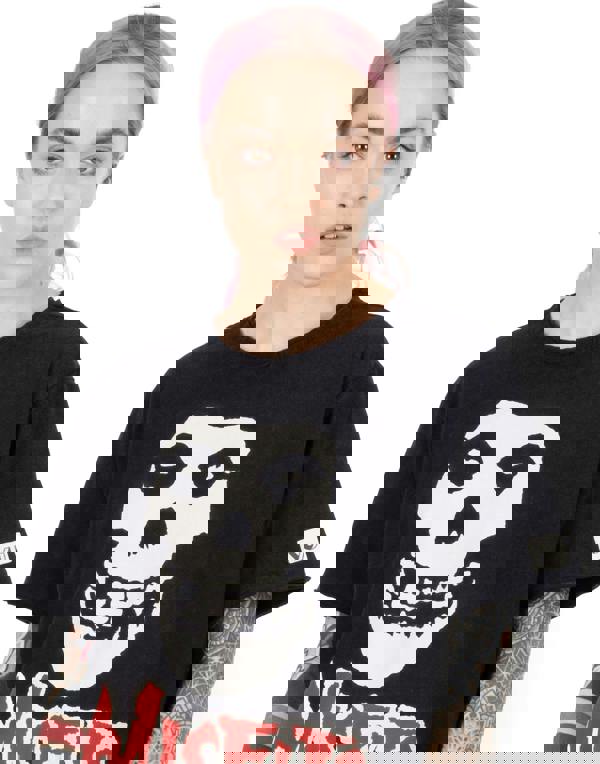 Misfits Mens Black Band Logo Short Sleeved T-Shirt