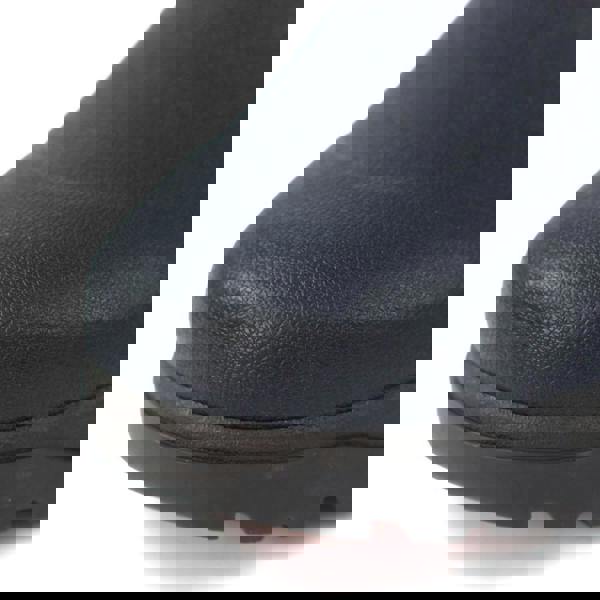 Grisport GriSport Stream Mens/Womens Neoprene Fishing Hunting Farm Wellies Boots, close-up of the black textured waterproof exterior and rugged sole for outdoor activities.