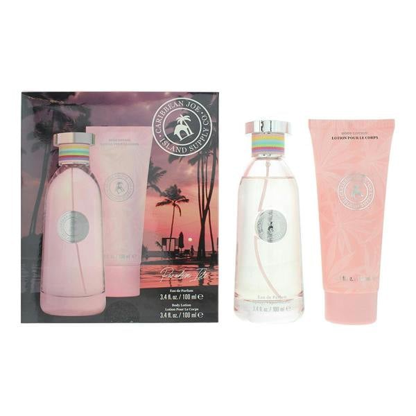 Caribbean Joe Paradise Isle Eau de Parfum 100ml + Body Lotion 100ml Gift Set for Her