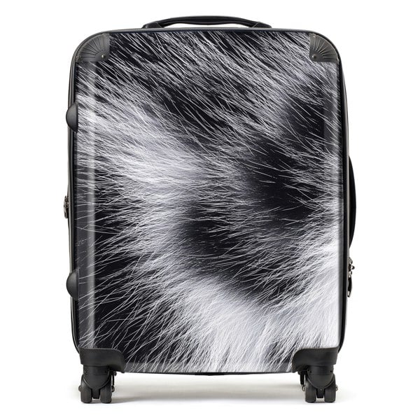 Warren Reed Silver Tabby Cat Fur Print Suitcase