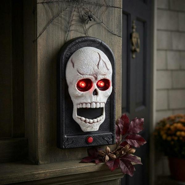 Garden Greatness Haunted Skeleton Animated Doorbell