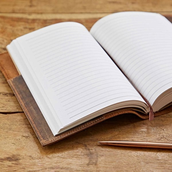 Paper High Buffalo Leather Refillable Journal