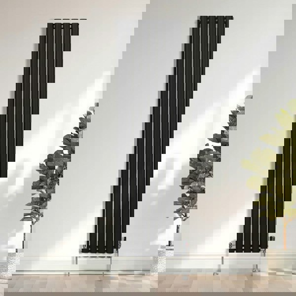 Monstershop Oval Column Radiator – 1800mm x 480mm – Black
