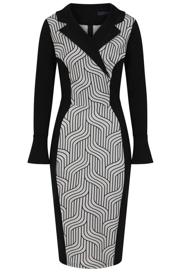 HotSquash Collar Detail Bodycon Dress