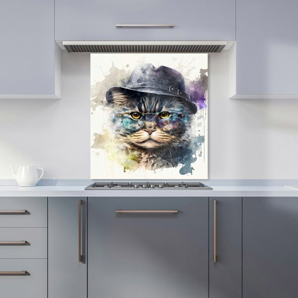 Warren Reed - Designer Selkirk Rex Cat Splashart Kitchen Splashback