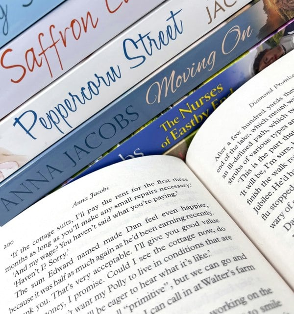 Anna Jacobs 12 Books Collection Set (Diamond Promises, Golden Dreams, A Stranger in Honeyfield, The Honeyfield Bequest and MORE)