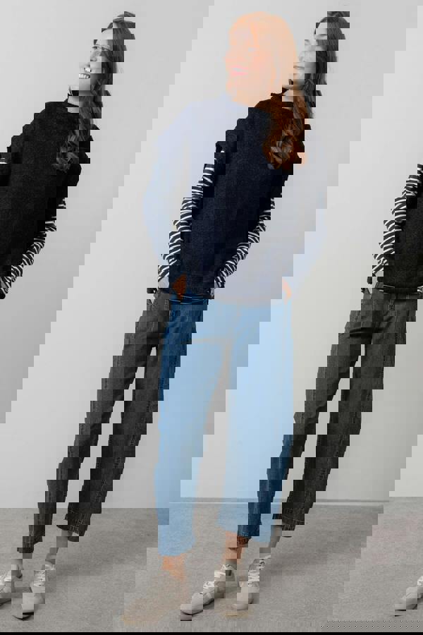 Lily & Me Tabitha Boucle Knit Tank Navy