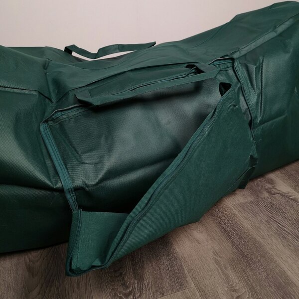 Samuel Alexander 1.2m Green Christmas Tree Storage Bag with Zip and Carry Handle