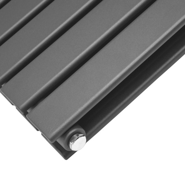 Designer Flat Panel Radiator - Anthracite Grey (1600mm x 280mm)