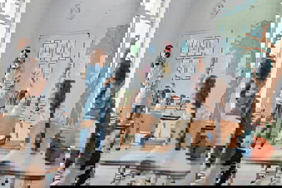 Durable Magnetic Easy-Insertion Info Pocket Signage for Metal | 5 Pack | A4 Grey