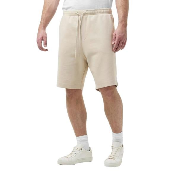 Boss Mens Drawstring Waist Sweat Shorts - Beige - 