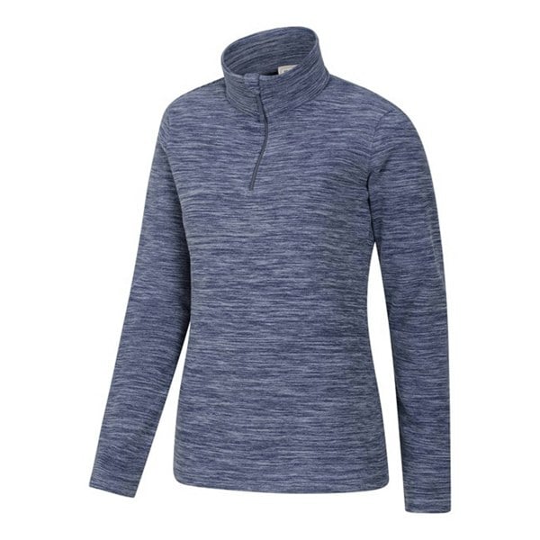 Mountain Warehouse Womens/Ladies Snowdon Melange Fleece Top - Dark Blue