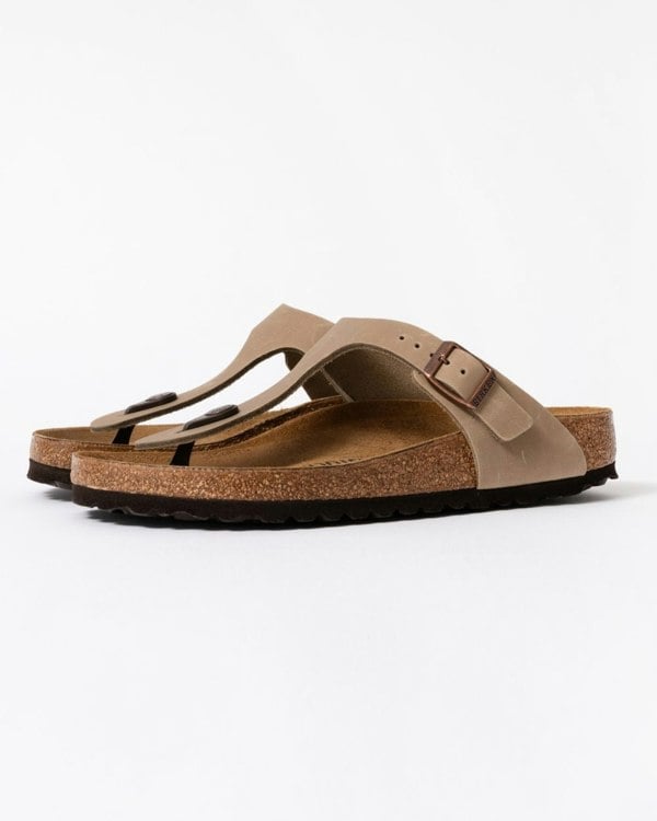 Birkenstock Gizeh Natural Oiled Leather Womens Sandals
