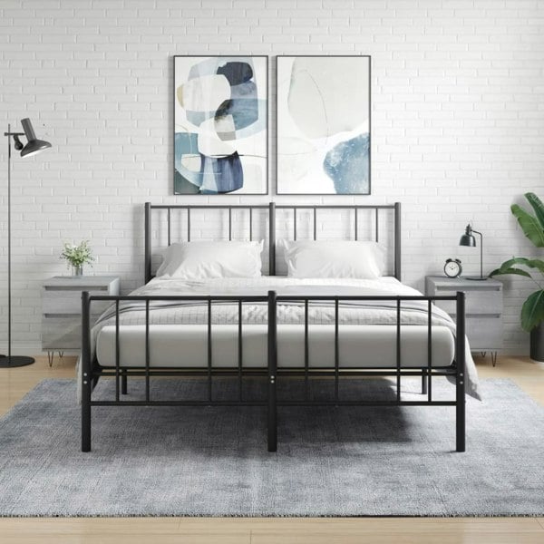 Berkfield Bedside Cabinets 2 pcs Grey Sonoma 40x35x50 cm Engineered Wood