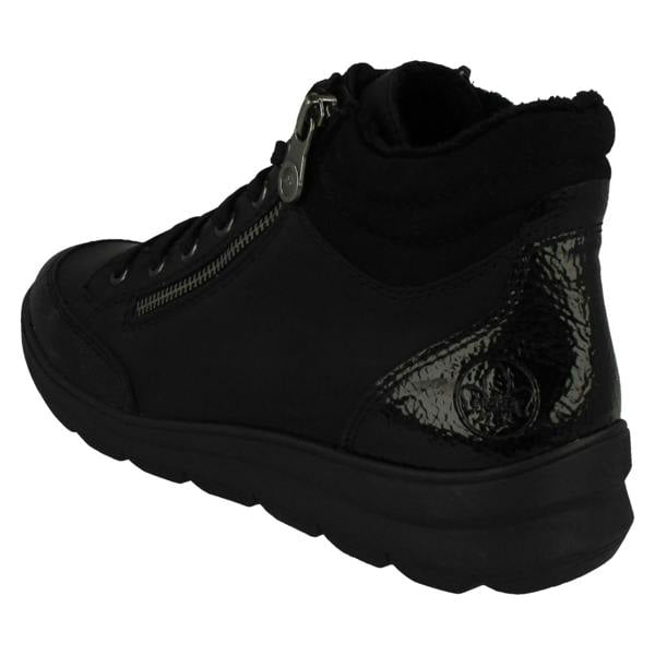 Rieker Ladies Rieker Dual Fastening Ankle Boots Z0040
