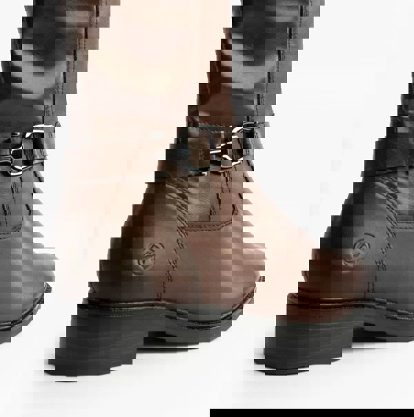 Remonte Womens Leather Tall Knee High Boots Brown