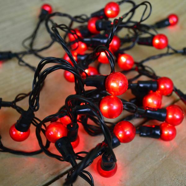 Samuel Alexander 10m 100 LED Premier Multi Action Outdoor Pearl Christmas Lights Red
