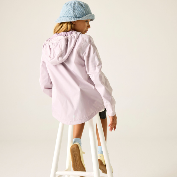 Regatta Kids Lever Waterproof Shell Jacket - Pink Haze