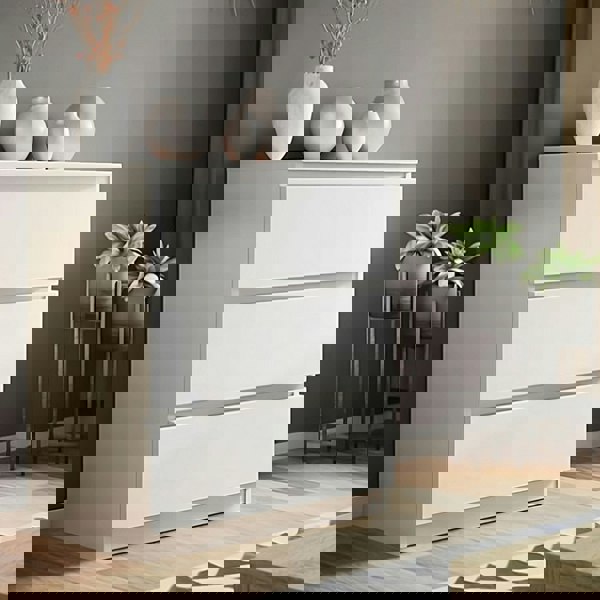 Carlton 3 Drawer Cabinet in Matt White