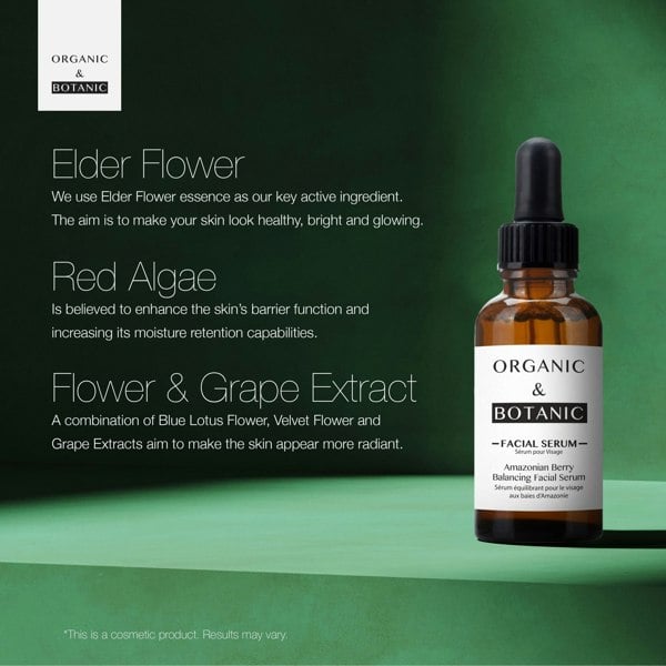 OB056 Organic & Botanic Amazonian Berry Facial Serum 30ml