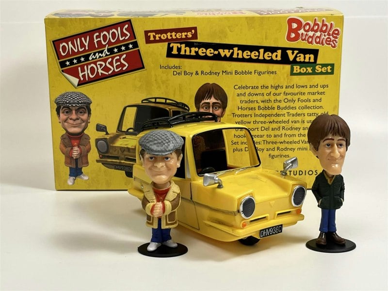 BCS Only Fools and Horses Del & Rodney Box Set 3 Wheeled Van Bobble Buddies BCS F0025