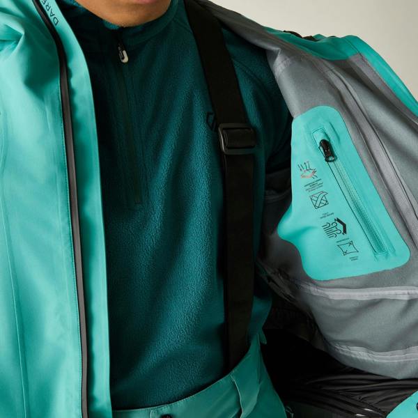 Dare 2B Mens Altitude Guard 3 Layer Membrane Ski Jacket - Teal - 