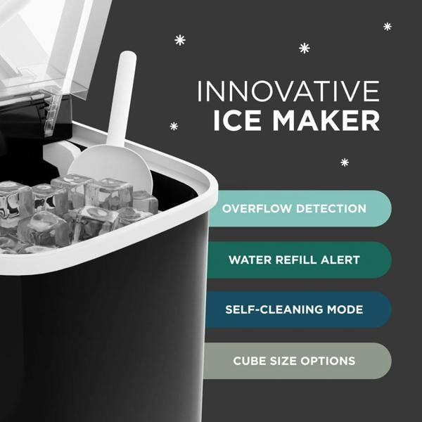 DMD Collective Countertop Ice Maker Machine with Fast Ice in 6–12 Minutes