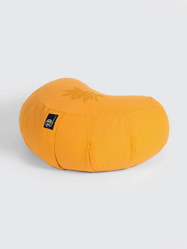 Yoga Studio Crescent Lotus Organic Zafu Buckwheat Cushion
