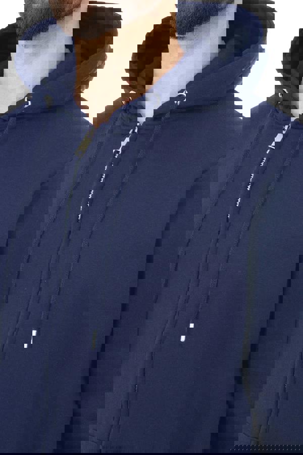 Smart Living Men's Zip-Up Hoodie - Eco-Friendly, Soft & Stylish - Navy