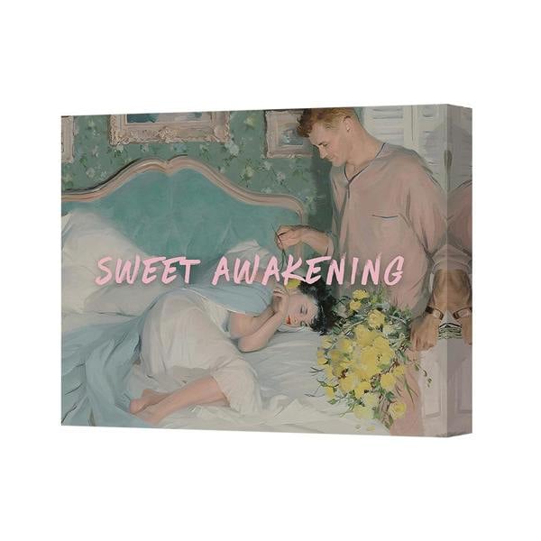Benjamin Tate Design Sweet Awakening Canvas Art Print Contemporary Wall Decor For Living Room