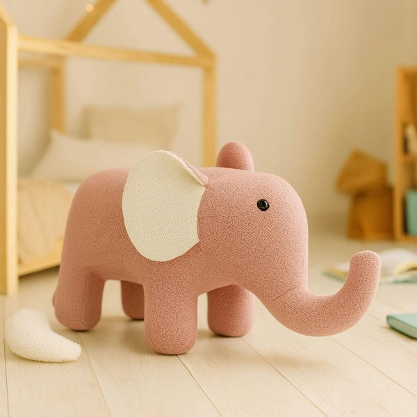 CROCHETTS Large elephant plush with auxiliary seat for children LT-R02
