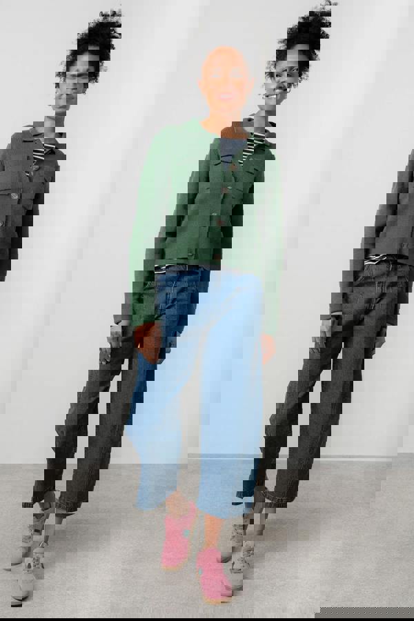 Lily & Me Chestnut Knitted Jacket Pine Green