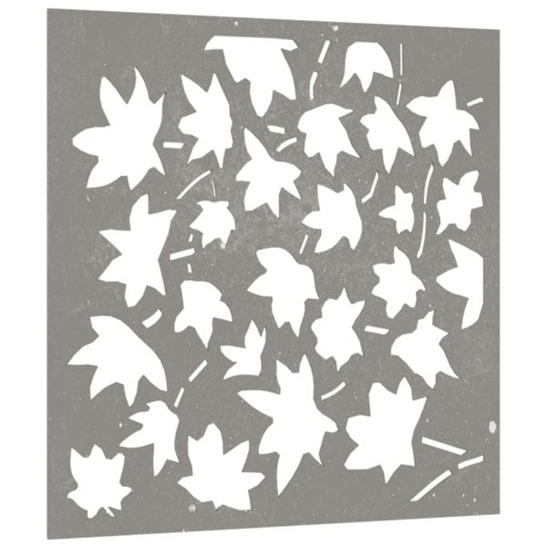 Berkfield Garden Wall Decoration 55x55 cm Corten Steel Maple Leaf Design