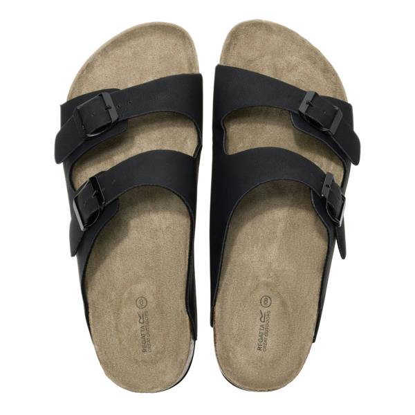 Regatta Mens Asby Double Strap Sandals - Black - 
