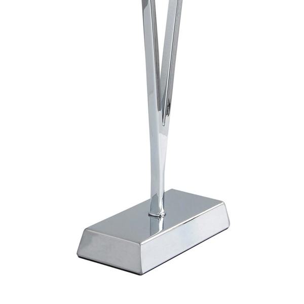 Lizzie Chrome & Navy Touch Table Lamp