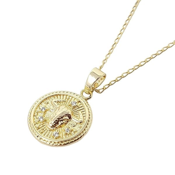 Taurus Gold Plated Zodiac Astrology Pendant Charm Necklace