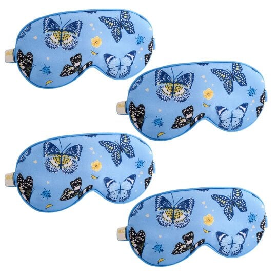 Satin Sleep Mask Multipack Sets - Various Designs - Butterflies