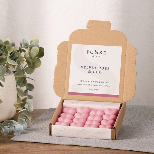 Velvet Rose & Oud Wax Melts - 16 Pack - Fosse Living | Luxury Home Fragrances