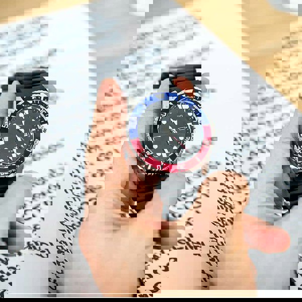 Casio Mens Diver Two Colour Black Rubber Strap Watch MDV-107-1A3VEF