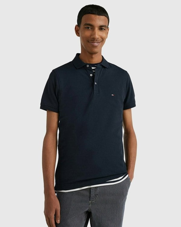 Tommy Hilfiger Core 1985 Slim Mens Polo Shirt - Desert Sky